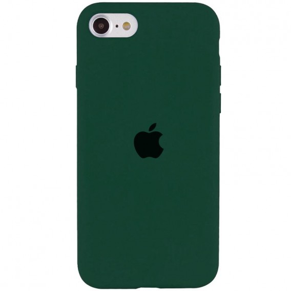 Чохол Silicone Case Full Protective (AA) для Apple iPhone SE (2020) / 7 / 8 (4.7") Зелений / Forest green