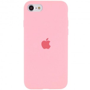 Чехол Silicone Case Full Protective (AA) для Apple iPhone SE (2020) / 7 / 8 (4.7 дюйма) Розовый / Pink