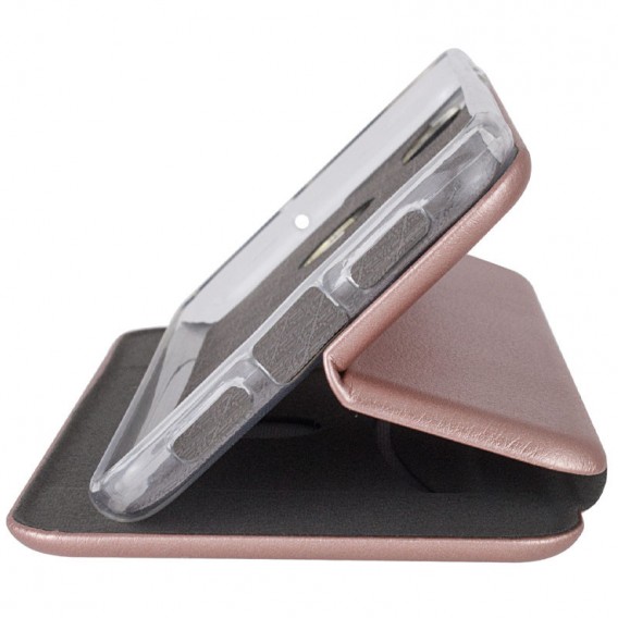 Шкіряний чохол-книжка Classy для Xiaomi Redmi Note 9s / Note 9 Pro / Note 9 Pro Max Rose Gold