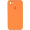 Чохол Silicone Case Square Full Camera Protective (AA) для Apple iPhone 6/6s (4.7") Помаранчевий / Papaya