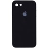 Чохол Silicone Case Square Full Camera Protective (AA) для Apple iPhone 6/6s (4.7") Чорний / Black