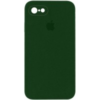Чохол Silicone Case Square Full Camera Protective (AA) для Apple iPhone 6/6s (4.7") Зелений / Army green