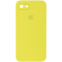 Чохол Silicone Case Square Full Camera Protective (AA) для Apple iPhone 6/6s (4.7") Жовтий / Bright Yellow