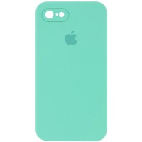 Чохол Silicone Case Square Full Camera Protective (AA) для Apple iPhone 6/6s (4.7") Бірюзовий / Turquoise