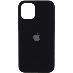 Чехол Silicone Case Full Protective (AA) для Apple iPhone 13 (6.1 дюйма) Черный / Black