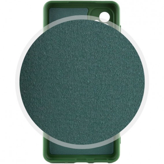 Чохол Silicone Cover Lakshmi Full Camera (A) для Samsung Galaxy A14 4G/5G Зелений / Dark green