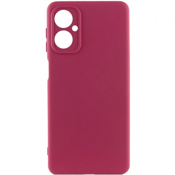 Чехол Silicone Cover Lakshmi Full Camera (A) для TECNO Spark 9 Pro (KH7n) Бордовый / Marsala