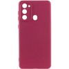 Чохол Silicone Cover Lakshmi Full Camera (A) для Tecno Spark Go 2022 (KG5m) Бордовий / Marsala
