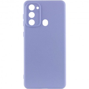 Чехол Silicone Cover Lakshmi Full Camera (A) для Tecno Spark Go 2022 (KG5m) Сиреневый / Dasheen