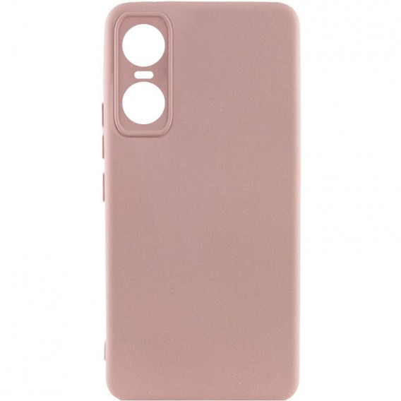 Чохол Silicone Cover Lakshmi Full Camera (A) для Tecno Pop 6 Pro Рожевий / Pink Sand