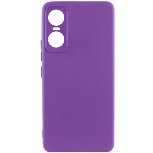 Чехол Silicone Cover Lakshmi Full Camera (A) для Tecno Pop 6 Pro Фиолетовый / Purple
