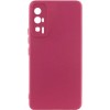 Чохол Silicone Cover Lakshmi Full Camera (A) для Xiaomi Poco F5 Pro Бордовий / Marsala