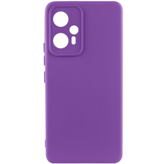 Чохол Silicone Cover Lakshmi Full Camera (A) для Xiaomi Redmi Note 12T Pro Фіолетовий / Purple