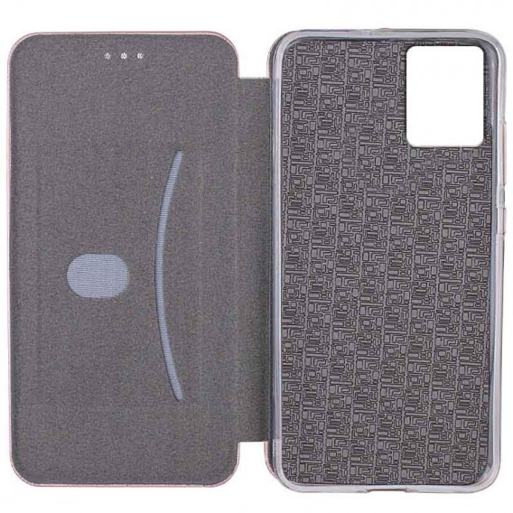 Кожаный чехол-книжка Classy для Xiaomi Redmi 12 Rose Gold