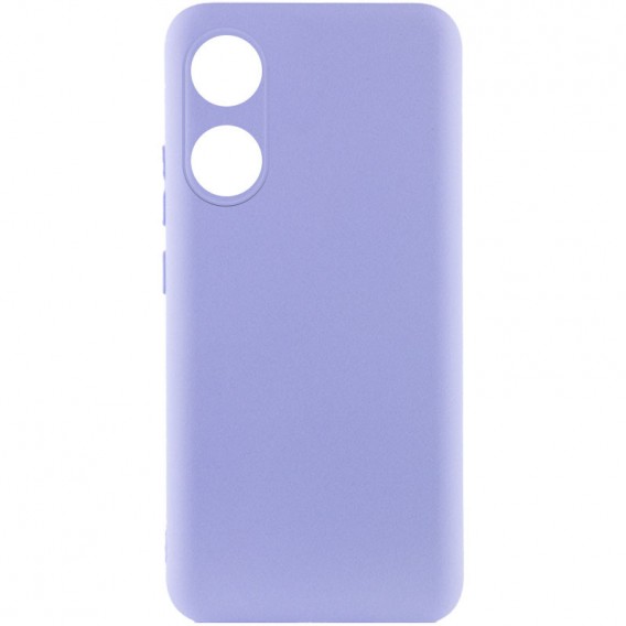 Чохол Silicone Cover Lakshmi Full Camera (A) для Oppo A58 4G Бузковий / Dasheen