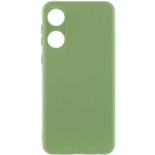 Чехол Silicone Cover Lakshmi Full Camera (A) для Oppo A58 4G Зеленый / Pistachio