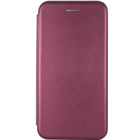 Кожаный чехол-книжка Classy для Samsung Galaxy A05s Бордовый
