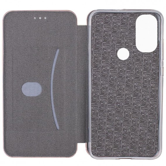 Шкіряний чохол-книжка Classy для Motorola Moto E40 Rose Gold