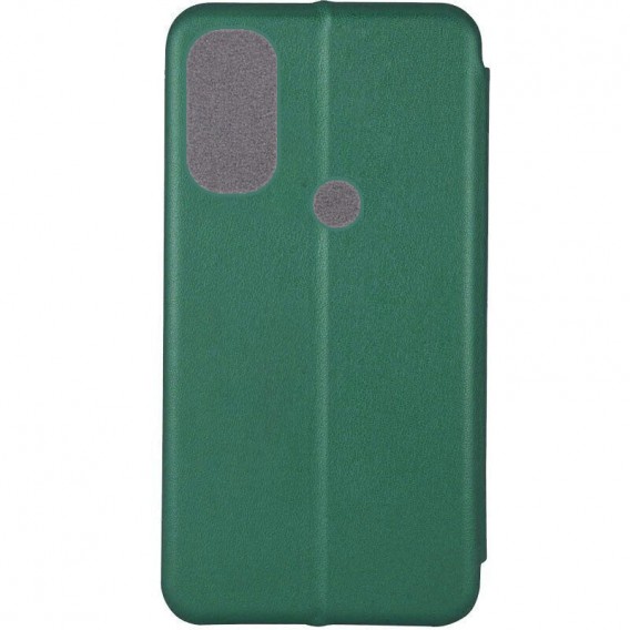 Шкіряний чохол-книжка Classy для Motorola Moto E40 Зелений