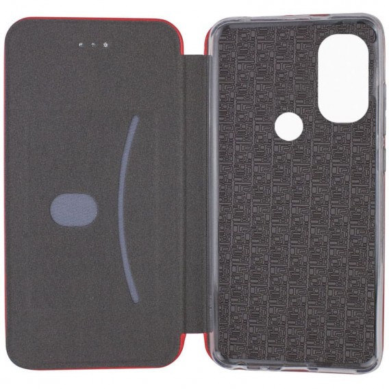 Кожаный чехол-книжка Classy для Motorola Moto E40 Красный