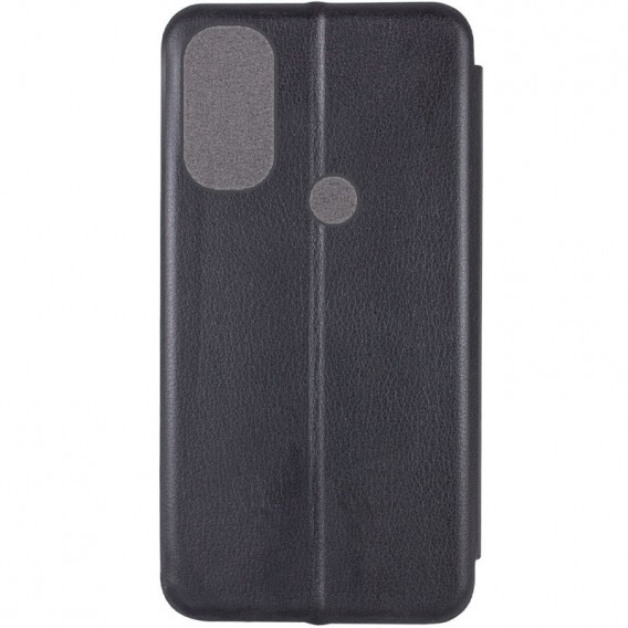 Кожаный чехол-книжка Classy для Motorola Moto E40 Черный