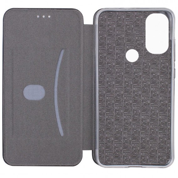 Кожаный чехол-книжка Classy для Motorola Moto E40 Черный