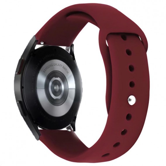 Силіконовий ремінець Sport для Smart Watch 20mm Бордовий / Maroon