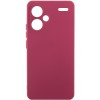 Чехол Silicone Cover Lakshmi Full Camera (A) для Xiaomi Redmi Note 13 Pro+ Бордовый / Marsala