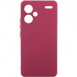 Чохол Silicone Cover Lakshmi Full Camera (A) для Xiaomi Redmi Note 13 Pro+ Бордовий / Marsala