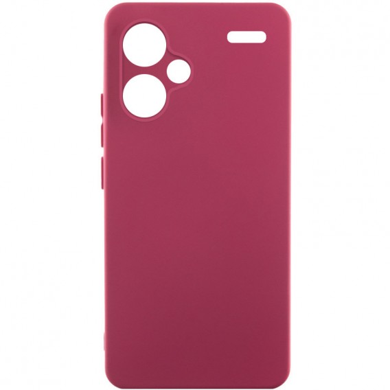 Чехол Silicone Cover Lakshmi Full Camera (A) для Xiaomi Redmi Note 13 Pro+ Бордовый / Marsala
