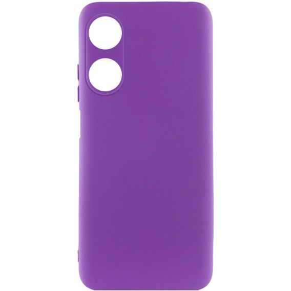 Чохол Silicone Cover Lakshmi Full Camera (A) для Oppo A38 / A18 Фіолетовий / Purple