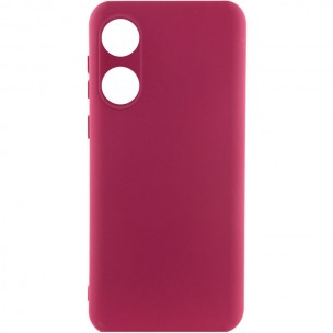 Чехол Silicone Cover Lakshmi Full Camera (AAA) для Oppo A58 4G Бордовый / Plum