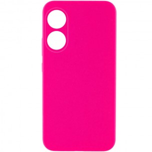 Чехол Silicone Cover Lakshmi Full Camera (AAA) для Oppo A58 4G Розовый / Barbie pink
