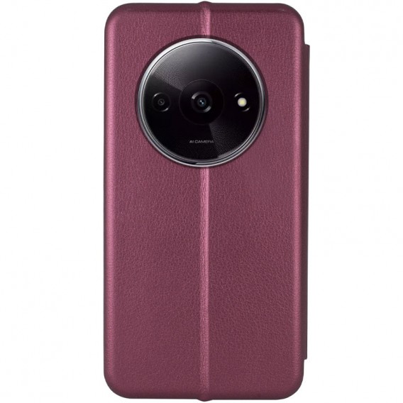 Шкіряний чохол-книжка Classy для Xiaomi Redmi A3 Бордовий