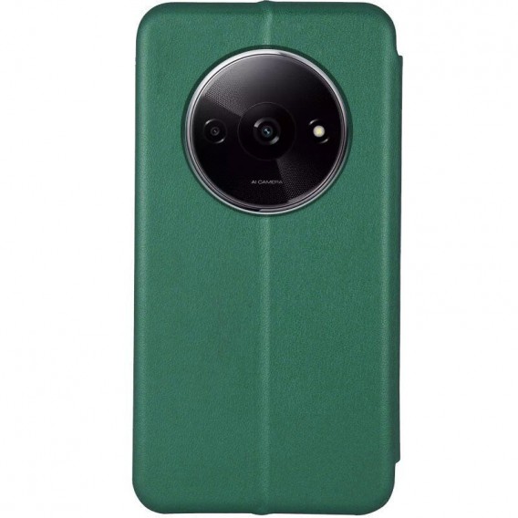 Кожаный чехол-книжка Classy для Xiaomi Redmi A3 Зеленый