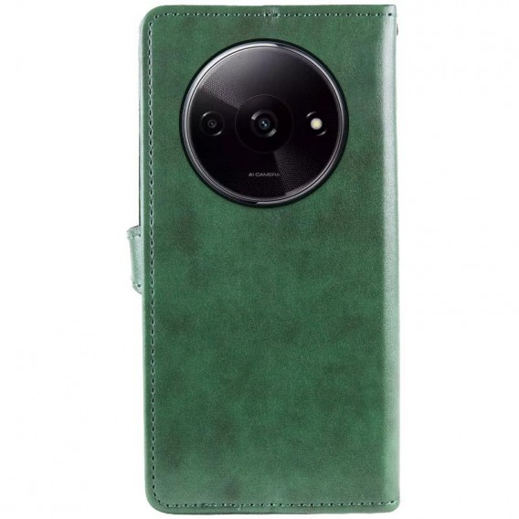 Шкіряний чохол-книжка GETMAN Gallant (PU) для Xiaomi Redmi A3 Зелений