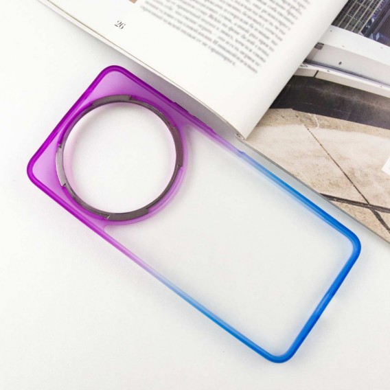 Чехол TPU+PC Fresh sip series для Xiaomi Redmi A3 Синий / Фиолетовый