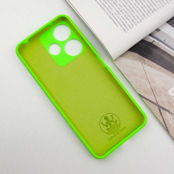 Чохол Silicone Cover Lakshmi Full Camera (AA) для Xiaomi Redmi 13 4G / Poco M6 4G Салатовий / Neon Green