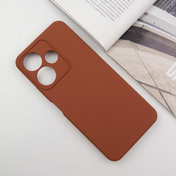 Чохол Silicone Cover Lakshmi Full Camera (AA) для Xiaomi Redmi 13 4G / Poco M6 4G Коричневий / Brown