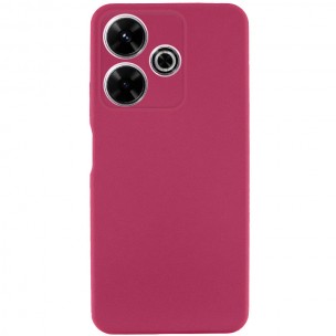 Чохол TPU GETMAN Liquid Silk Full Camera для Xiaomi Redmi 13 4G / Poco M6 4G Бордовий / Marsala