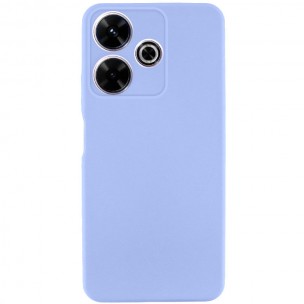 Чехол TPU GETMAN Liquid Silk Full Camera для Xiaomi Redmi 13 4G / Poco M6 4G Сиреневый / Light purple