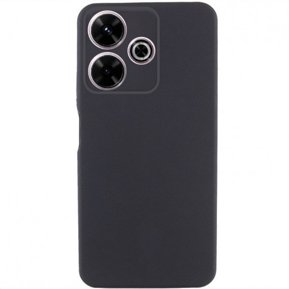 Чохол TPU GETMAN Liquid Silk Full Camera для Xiaomi Redmi 13 4G / Poco M6 4G Чорний / Black