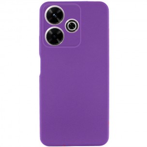 Чехол TPU GETMAN Liquid Silk Full Camera для Xiaomi Redmi 13 4G / Poco M6 4G Фиолетовый / Purple