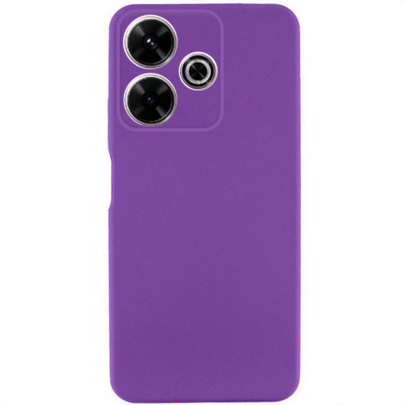 Чохол TPU GETMAN Liquid Silk Full Camera для Xiaomi Redmi 13 4G / Poco M6 4G Фіолетовий / Purple
