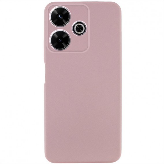 Чохол TPU GETMAN Liquid Silk Full Camera для Xiaomi Redmi 13 4G / Poco M6 4G Рожевий / Pink Sand