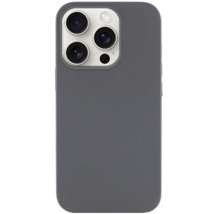 Чехол Silicone Case Full Protective (AA) NO LOGO для Apple iPhone 16 Pro (6.3 дюйма) Серый / Dark Gray
