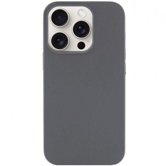 Чехол Silicone Case Full Protective (AA) NO LOGO для Apple iPhone 16 Pro (6.3") Серый / Dark Gray