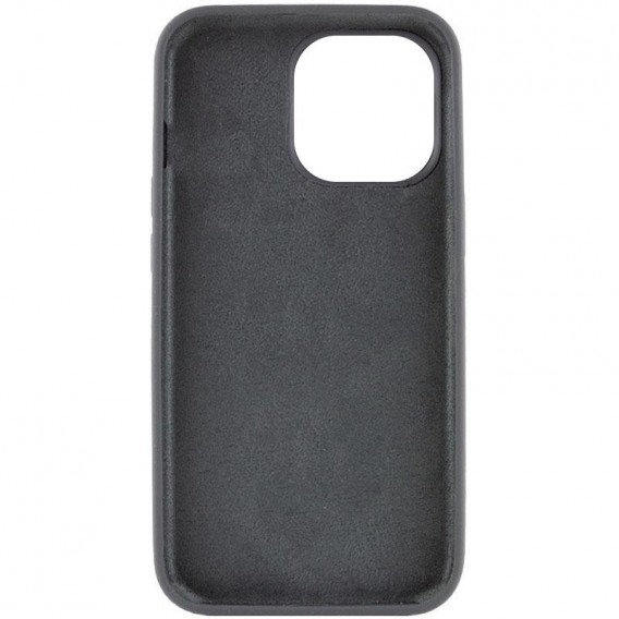 Чехол Silicone Case Full Protective (AA) NO LOGO для Apple iPhone 16 Pro (6.3") Серый / Dark Gray