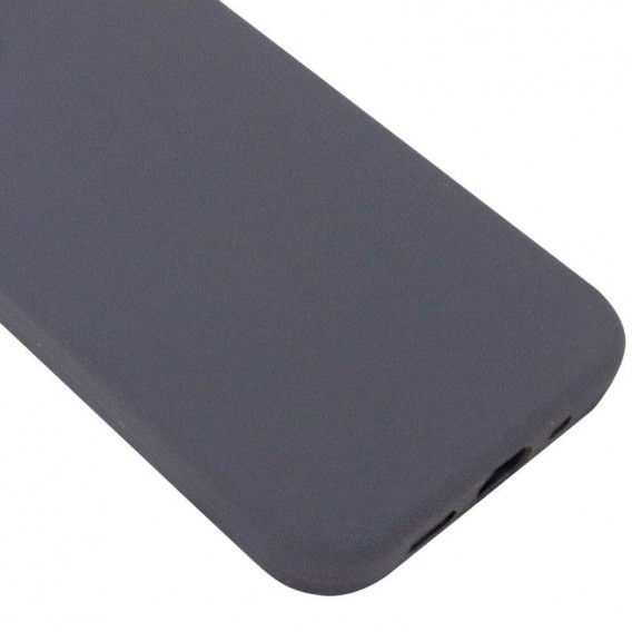 Чехол Silicone Case Full Protective (AA) NO LOGO для Apple iPhone 16 Pro (6.3") Серый / Dark Gray