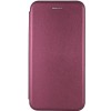Кожаный чехол-книжка Classy для Samsung Galaxy A06 Бордовый